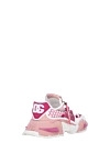 Sneakers for women pink Dolce & Gabbana - Rubber label with logo. 21% genuine leather, 50% polyester, 17% polyamide. Closure: laces. rubber. Insole: calfskin. Country of manufacture: Italy. Care: specialized cleaning - photo 4