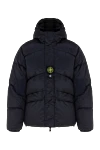 Stone Island Пуховик із поліаміду чорний чоловічий - логотип бренду. капюшон. 100% поліамід. блискавка. дві передні кишені. Утеплювач: пух. Країна виробник: Італія. Догляд: спеціалізоване чищення - фото 1