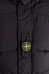 Stone Island Пуховик із поліаміду чорний чоловічий - логотип бренду. капюшон. 100% поліамід. блискавка. дві передні кишені. Утеплювач: пух. Країна виробник: Італія. Догляд: спеціалізоване чищення - фото 5