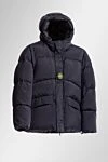 Stone Island Black polyamide down jacket for men - brand logo. hood. 100% polyamide. Closure: zipper. two front pockets. Insulation: down. Country of manufacture: Italy. Care: specialized cleaning - photo 7