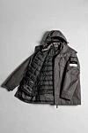 Stone Island Чоловічий парк в сірому кольорі з багатошаровим дизайном і знімним внутрішнім жилетом - логотип бренду. капюшон. 100% поліамід. блискавка, кнопки. дві передні кишені, дві нагрудні кишені. Країна виробник: Італія. Догляд: спеціалізоване чищення - фото 7