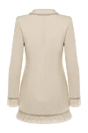 Women's beige knitted dress Giuseppe Di Morabito - contrast edging. 83% polyester, 15% acrylic, 2% other fibers. Closure: buttons. four side pockets. Country of manufacture: Italy. Care: specialized cleaning - photo 6