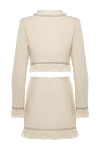 Giuseppe Di Morabito Suit with a skirt for women beige - 83% wool, 15% acrylic, 2% other fibers. Closure: buttons. two side pockets, two chest pockets. Country of manufacture: Italy. Care: specialized cleaning - photo 7