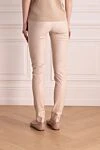 Leggings made of genuine leather for women beige Max&Moi - 100% genuine leather. Country of manufacture: Italy. Care: specialized cleaning - photo 4