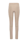 Leggings made of genuine leather for women beige Max&Moi - 100% genuine leather. Country of manufacture: Italy. Care: specialized cleaning - photo 6