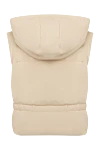 Polyester vest for women beige Max&Moi - hood. 100% polyester. Closure: zipper. two side pockets. Country of manufacture: Italy. Care: specialized cleaning - photo 6