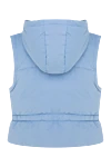 Polyester vest for women blue Max&Moi - hood. 100% polyester. Closure: zipper. two side pockets. Country of manufacture: Italy. Care: specialized cleaning - photo 6