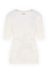 Max&Moi Women's white top - 70% wool, 20% silk, 10% cashmere. Country of manufacture: Italy. Care: specialized cleaning - photo 1