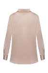 Max&Moi Silk and elastane shirt for women beige - 95% silk, 5% elastane. Closure: buttons. Country of manufacture: Italy. Care: specialized cleaning - photo 7