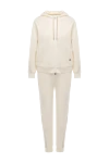 Panicale Walking suit for women white - hood. 61% cotton, 33% polyamide, 6% elastane. zipper, drawstring. two side pockets. Country of manufacture: Italy. Care: specialized cleaning - photo 1