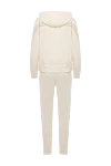 Walking suit for women white Panicale - hood. 61% cotton, 33% polyamide, 6% elastane. zipper, drawstring. two side pockets. Country of manufacture: Italy. Care: specialized cleaning - photo 6