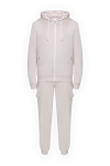 Eleventy Men's beige cotton and polyamide walking suit - hood. 98% cotton, 2% polyamide. Closure: drawstring. two side pockets. Country of manufacture: Italy. Care: specialized cleaning - photo 1