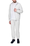 Beige men's walking suit made of polyurethane and cotton Eleventy - Additionally: hood. Composition: 89% polyurethane, 11% cotton. Closure: zipper. Pockets: two side pockets. Country of manufacture: Italy. Care: specialized cleaning - photo 2