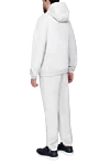 Beige men's walking suit made of polyurethane and cotton Eleventy - Additionally: hood. Composition: 89% polyurethane, 11% cotton. Closure: zipper. Pockets: two side pockets. Country of manufacture: Italy. Care: specialized cleaning - photo 4