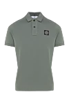 Stone Island Cotton polo men's green - Composition: 100% cotton. Closure: buttons. Country of manufacture: Italy. Care: specialized cleaning - photo 1