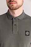 Stone Island Cotton polo men's green - Composition: 100% cotton. Closure: buttons. Country of manufacture: Italy. Care: specialized cleaning - photo 5