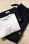 Футболка из хлопка мужская синяя Stone Island - логотип бренда. 100% хлопок. Страна производитель: Италия. Уход: специализированная чистка - фото 8