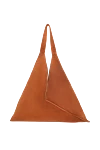 Bag made of genuine leather for women beige Khaite - 100% genuine leather. Country of manufacture: Italy. Care: specialized cleaning - photo 4