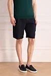 Brunello Cucinelli Lyocell and cotton shorts for men blue - Closure: drawstring, zipper. 54% lyocell, 46% cotton. two front pockets, two back pockets. Country of manufacture: Italy. Care: specialized cleaning - photo 3