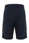 Brunello Cucinelli Lyocell and cotton shorts for men blue - Closure: drawstring, zipper. 54% lyocell, 46% cotton. two front pockets, two back pockets. Country of manufacture: Italy. Care: specialized cleaning - photo 5