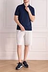 Men's cotton and polyamide shorts in gray Brunello Cucinelli - melange. Closure: drawstring, zipper. 93% cotton, 7% polyamide. two front pockets, two back pockets. Country of manufacture: Italy. Care: specialized cleaning - photo 2