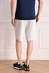 Men's cotton and polyamide shorts in gray Brunello Cucinelli - melange. Closure: drawstring, zipper. 93% cotton, 7% polyamide. two front pockets, two back pockets. Country of manufacture: Italy. Care: specialized cleaning - photo 4