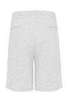 Brunello Cucinelli Men's cotton and polyamide shorts in gray - melange. Closure: drawstring, zipper. 93% cotton, 7% polyamide. two front pockets, two back pockets. Country of manufacture: Italy. Care: specialized cleaning - photo 5