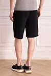 Shorts made of cotton and polyamide for men black Brunello Cucinelli - Closure: drawstring, zipper. 93% cotton, 7% polyamide. two front pockets, two back pockets. Country of manufacture: Italy. Care: specialized cleaning - photo 4