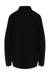 Women's shirt black Brunello Cucinelli - 72% cotton, 23% polyamide, 5% elastane. Closure: buttons. Country of manufacture: Italy. Care: specialized cleaning - photo 6