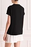T-shirt made of cotton and elastane for women black Brunello Cucinelli - 93% cotton, 7% elastane. Country of manufacture: Italy. Care: specialized cleaning - photo 4