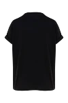 T-shirt made of cotton and elastane for women black Brunello Cucinelli - 93% cotton, 7% elastane. Country of manufacture: Italy. Care: specialized cleaning - photo 6