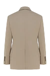 Beige cotton jacket for women Brunello Cucinelli - 100% cotton. Closure: buttons. two side pockets, one chest pocket. Country of manufacture: Italy. Care: specialized cleaning - photo 6