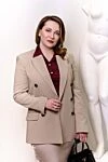 Brunello Cucinelli Beige cotton jacket for women - 100% cotton. Closure: buttons. two side pockets, one chest pocket. Country of manufacture: Italy. Care: specialized cleaning - photo 7