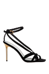 Balmain Black suede sandals for women - 100% suede. buckle. Country of manufacture: Italy. Care: specialized cleaning - photo 1