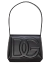 Dolce & Gabbana Women's white genuine leather shoulder bag - embossed DG logo. 100% calfskin. Handle: calfskin shoulder strap. Flat back pocket. Closure: Front flap with double hidden magnet clasp. Country of manufacture: Italy. Care: specialized cleaning - photo 1