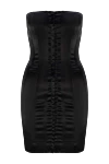 Dolce & Gabbana Women's dress black - 65% acetate, 29% polyamide, 6% elastane. Closure: zipper. Country of manufacture: Italy. Care: specialized cleaning - photo 1