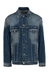 Dolce & Gabbana Blue denim jacket made of cotton and elastane for men - 98% cotton, 2% elastane. Closure: buttons. two front pockets, two chest pockets. Country of manufacture: Italy. Care: specialized cleaning - photo 1