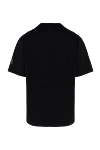 Men's black cotton T-shirt with logo Dolce & Gabbana - brand logo. 100% cotton. Country of manufacture: Italy. Care: specialized cleaning - photo 6