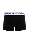 Боксеры черные мужские из хлопка и эластана. Dolce & Gabbana - логотип бренда. 95% хлопок, 5% эластан. Страна производитель: Италия. Уход: специализированная чистка - фото 2