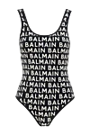 Balmain Swimsuit compatible with polyamide and elastane women's black - brand logo. 80% polyamide, 20% elastane. Country of manufacture: Italy. Care: specialized cleaning - photo 1