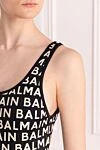 Balmain Swimsuit compatible with polyamide and elastane women's black - brand logo. 80% polyamide, 20% elastane. Country of manufacture: Italy. Care: specialized cleaning - photo 5