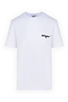 MSGM T-shirt for women white - brand logo. 100% cotton. Country of manufacture: Italy. Care: specialized cleaning - photo 1