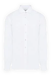 Alessandro Gherardi Linen shirt for men white - 100% linen. Closure: buttons. Country of manufacture: Italy. Care: specialized cleaning - photo 1