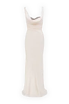 Giuseppe Di Morabito Women's white cotton dress - 61% acetate, 34% viscose, 5% elastane. Country of manufacture: Italy. Care: specialized cleaning - photo 1