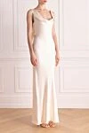 Giuseppe Di Morabito Women's white cotton dress - 61% acetate, 34% viscose, 5% elastane. Country of manufacture: Italy. Care: specialized cleaning - photo 3