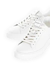 Balmain Women's genuine leather snickers in white - brand logo. 100% genuine leather. Country of manufacture: Italy. Care: specialized cleaning - photo 5