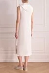 White knitted cotton dress for women Brunello Cucinelli - hood. 100% cotton. Closure: drawstring. two front pockets. Country of manufacture: Italy. Care: specialized cleaning - photo 4