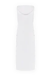 White knitted cotton dress for women Brunello Cucinelli - hood. 100% cotton. Closure: drawstring. two front pockets. Country of manufacture: Italy. Care: specialized cleaning - photo 6