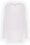 Brunello Cucinelli Linen and silk jumper for women white - 75% linen, 25% silk. Country of manufacture: Italy. Care: specialized cleaning - photo 1