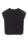 Футболка из хлопка серая женская Brunello Cucinelli - логотип. 100% хлопок. Страна производитель: Италия. Уход: специализированная чистка - фото 6